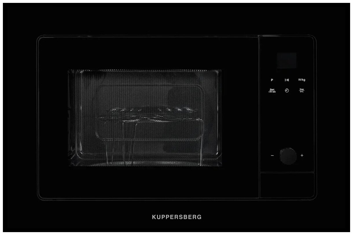 Микроволновая печь встраиваемая Kuppersberg HMW 655 B 18 л, 1 кВт, гриль, черный (HMW 655 B)