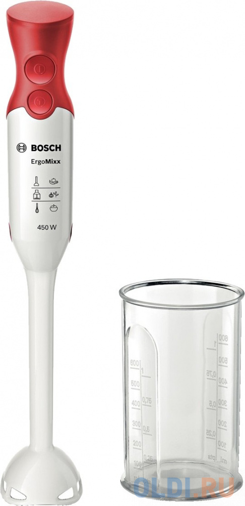 Блендер погружной Bosch MSM 64010 450Вт белый в Москвe