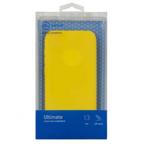 Чехол Red Line Ultimate для смартфона Itel A48, силикон, желтый (УТ000030559)