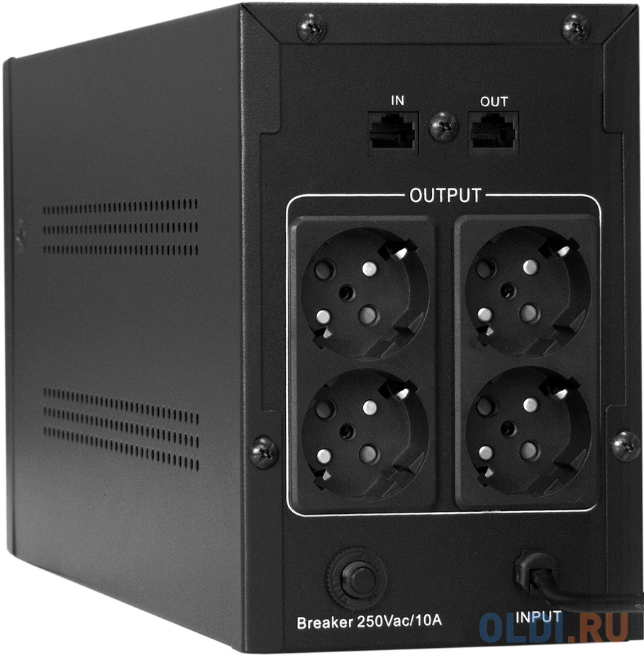 Exegate EP285495RUS ИБП ExeGate SpecialPro Smart LLB-1200.LCD.AVR.EURO.RJ <1200VA/750W, LCD, AVR, 4 евророзетки, RJ45/11, Black>