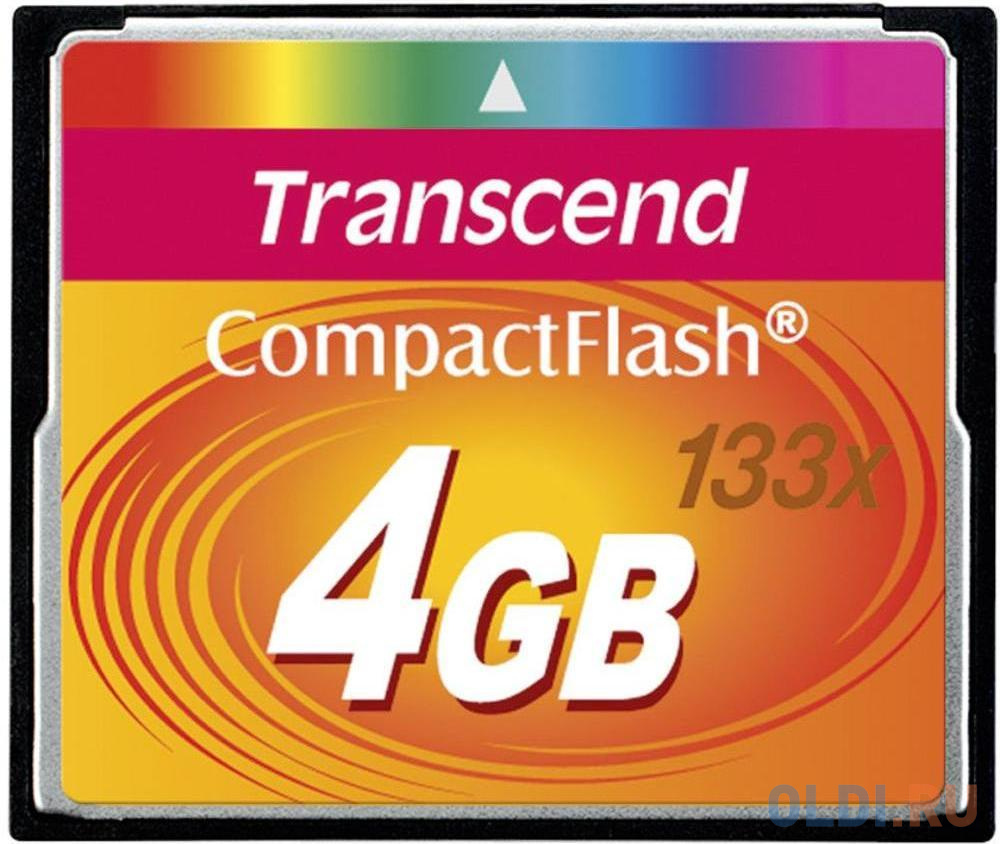 Карта памяти Compact Flash 4Gb Transcend <133x>