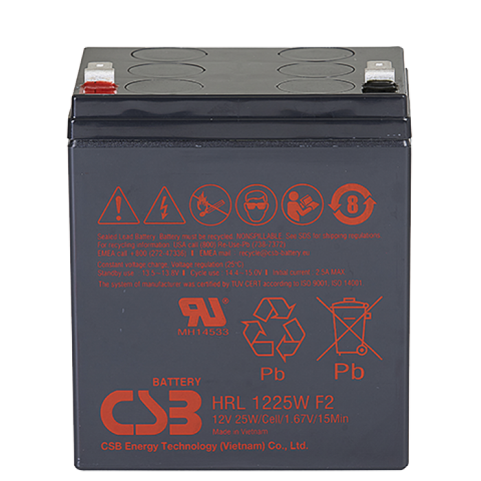 Аккумуляторная батарея для ИБП CSB HRL1225W, 12V, 6Ah (BACSBHRL1225W)