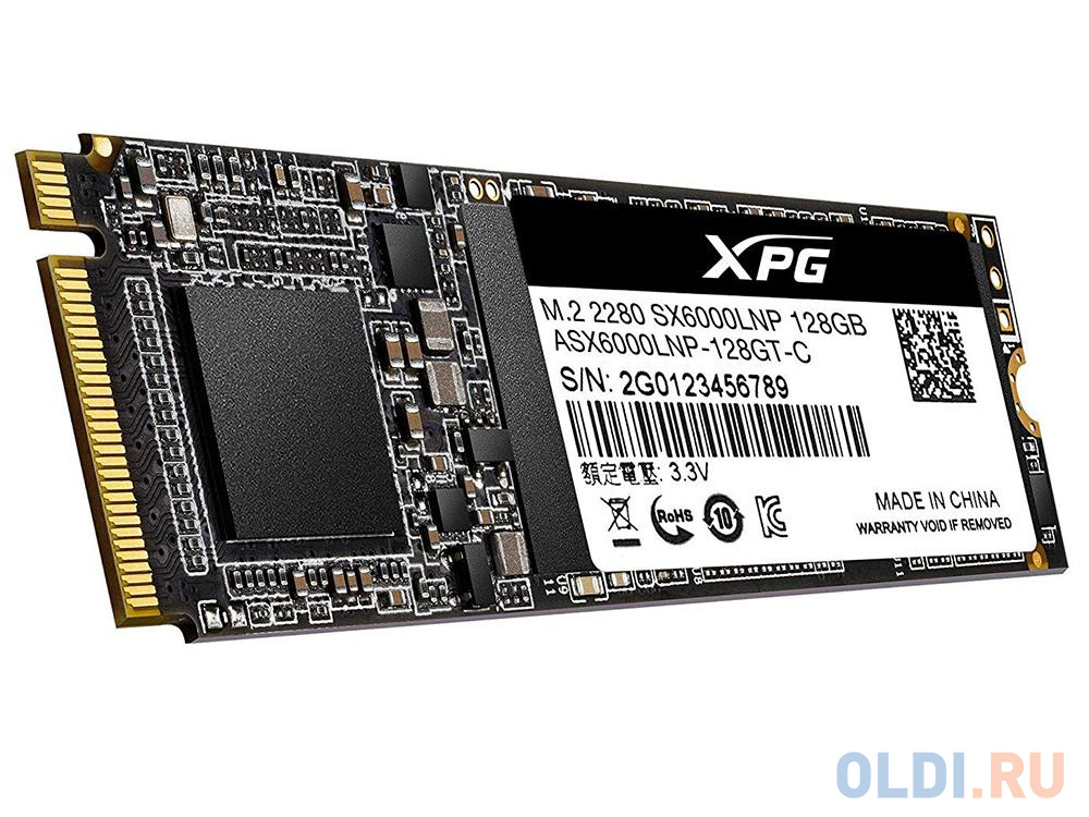 SSD накопитель A-Data XPG SX6000 Lite 128 Gb PCI-E 3.0 x2 в Москвe