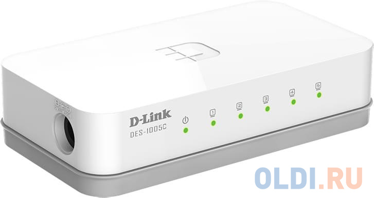 Коммутатор D-Link DES-1005C 5x100Mb неуправляемый в Москвe