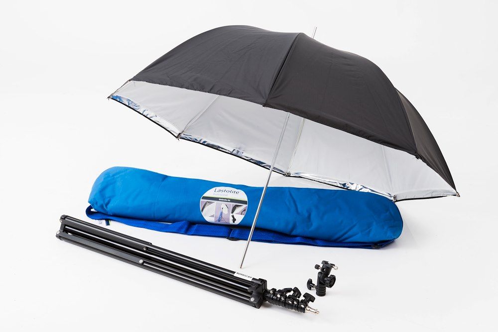 Комплект Lastolite UmbrellaKit LL LU2474F (зонт 99см + стойка + держатель 2422 Tilthead Shoe) в Москвe