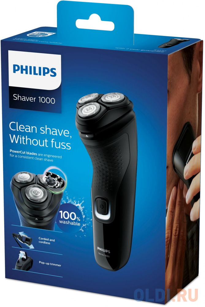 Бритва Philips S1232/41 чёрный