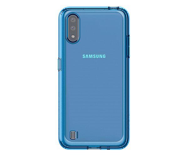 Чехол (клип-кейс) Samsung Galaxy M01 araree M cover синий (GP-FPM015KDALR)