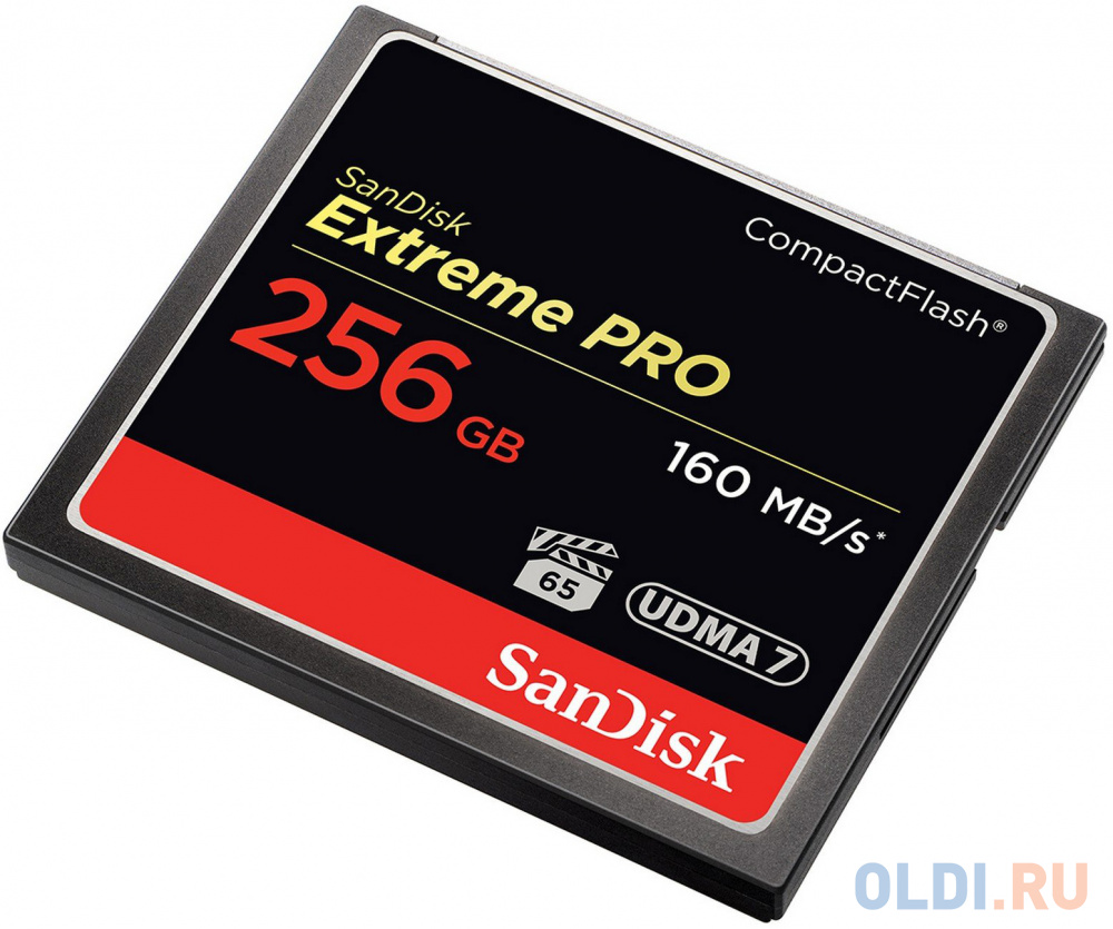 Карта памяти Compact Flash 256Gb SanDisk Extreme Pro 160MB/s (SDCFXPS-256G-X46)