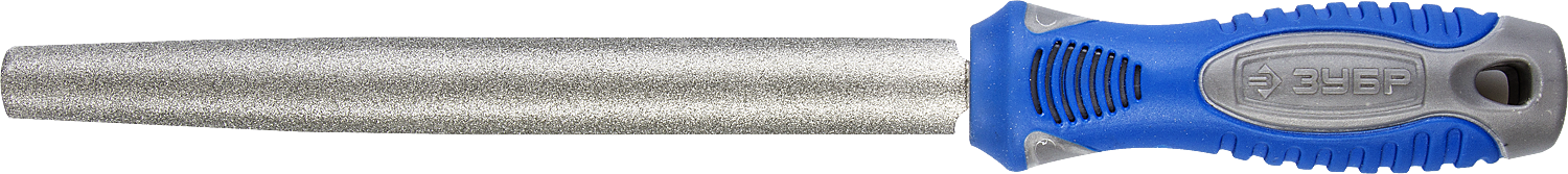 Напильник ЗУБР ЭКСПЕРТ, алмазное напыление, полукруглый, 20 см, материал рукоятки-двухкомпонентный пластик (33392-200-120)
