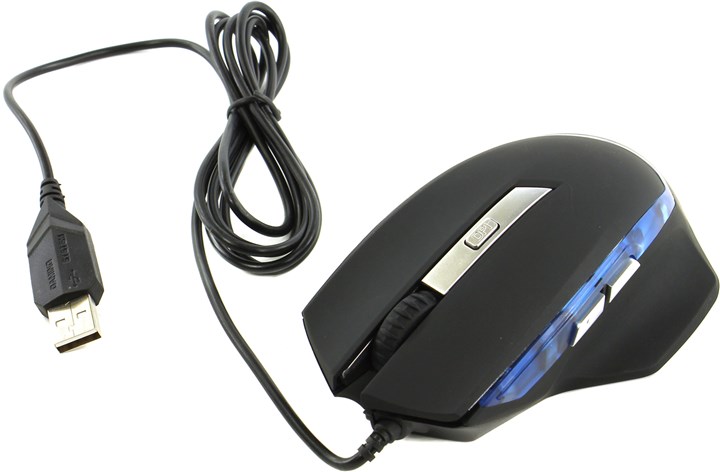 Мышь проводная Oklick 715G Gaming Optical Mouse Black USB, 1600dpi