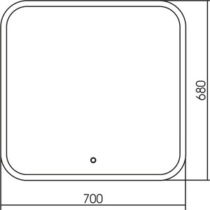 Зеркало Grossman Comfort 70х70 сенсор (670680)