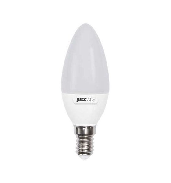 Лампа светодиодная PLED-SP C37 7Вт свеча 5000К холод. бел. E14 560лм 230В JazzWay 1027832-2 в Москвe