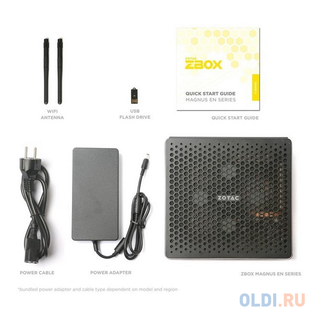 ZOTAC ZBOX-EN374070C-BE,i7-13700HX, RTX4070 LAPTOP,2x DDR5 and M.2 SSD SLOTS,wifi,bt,EU plug DUAL 2.5G LAN, 2x DP, 1x HDMI