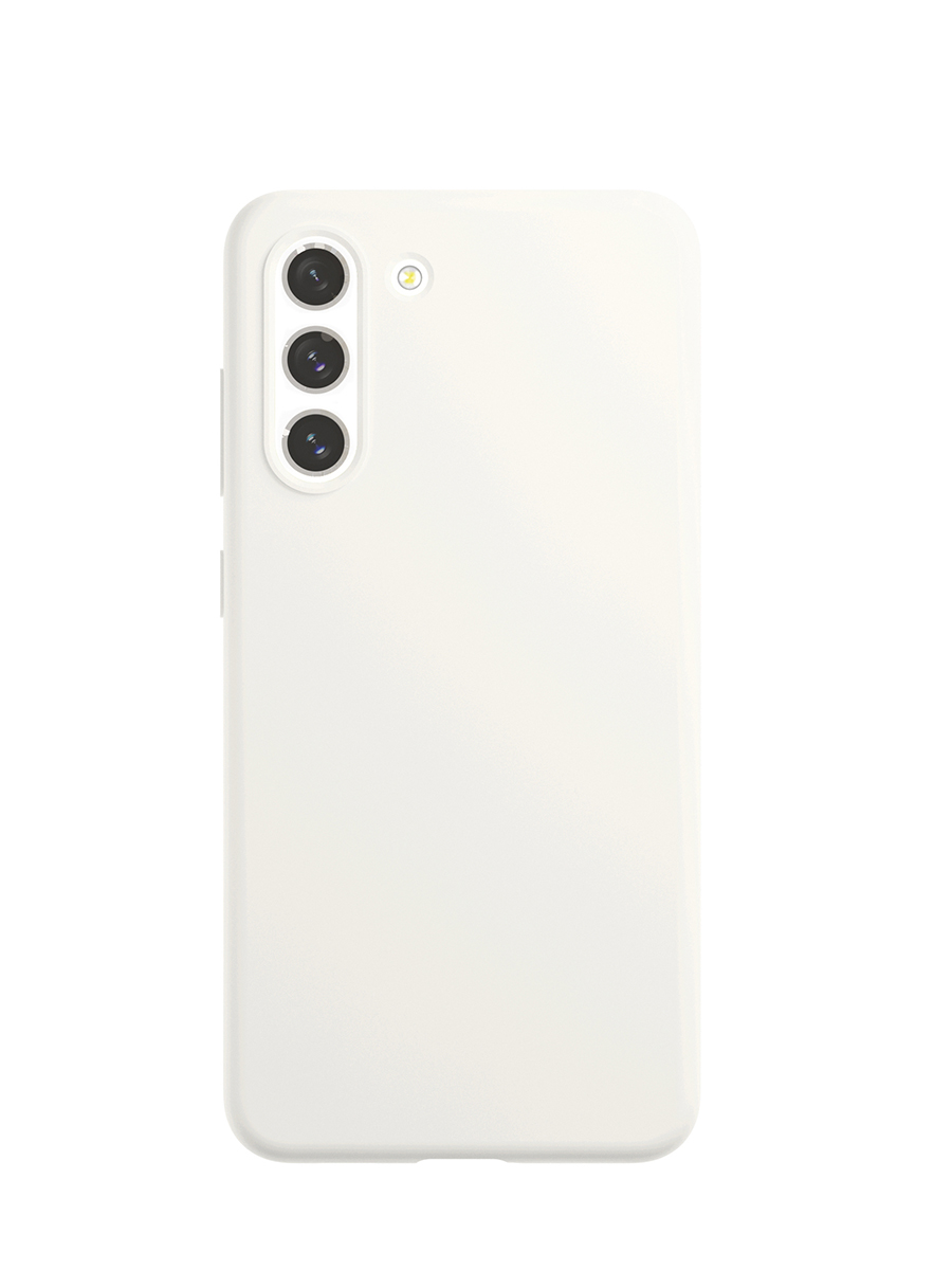 Чехол защитный VLP Silicone case для Samsung S21 FE, белый