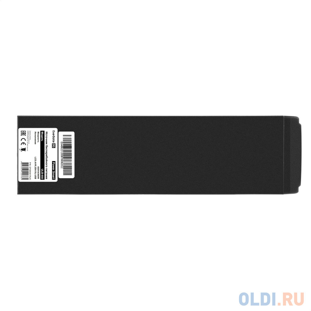ИБП ExeGate Power Smart ULB-650.LCD.AVR.2SH.RJ.USB <650VA/360W, LCD, AVR, 2*Schuko, RJ45/11, USB, металлический корпус, Black>