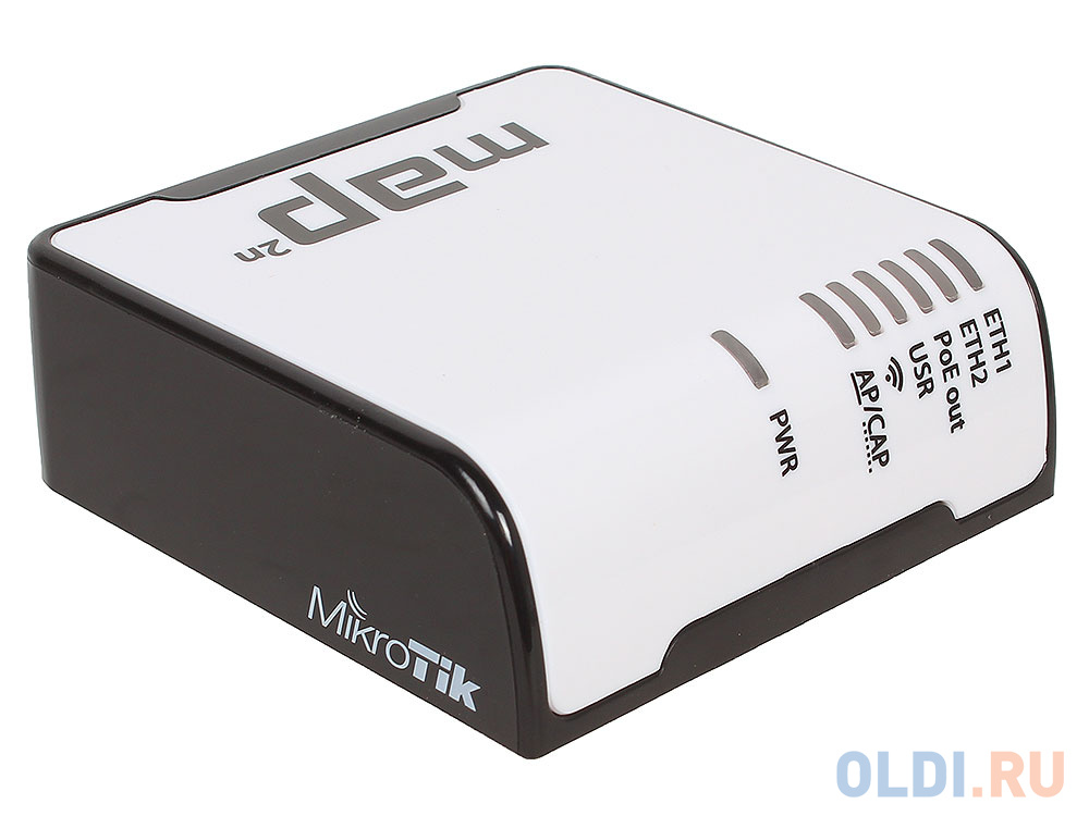 Точка доступа MikroTik RBmAP2n mAP with AR9531 650MHz CPU, 64MB RAM, 2xLAN, built-in 2.4Ghz 802.11bgn Dual Chain wireless with integrated antennas, mi в Москвe