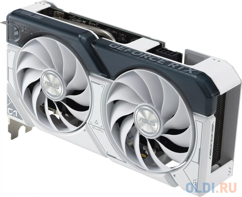 Видеокарта Asus PCI-E 4.0 DUAL-RTX4060TI-O8G-WHITE NVIDIA GeForce RTX 4060TI 8192Mb 128 GDDR6 2565/18000 HDMIx1 DPx3 HDCP Ret в Москвe