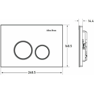 Кнопка смыва Allen Brau Priority черный матовый (9.20005.31)