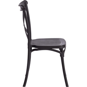 Стул TetChair Cross (mod PL24) пластик 48x58x89 см Black (черный) 05