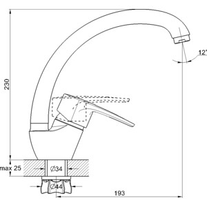 Смеситель для кухни Solone KAP (KAP4-A043)