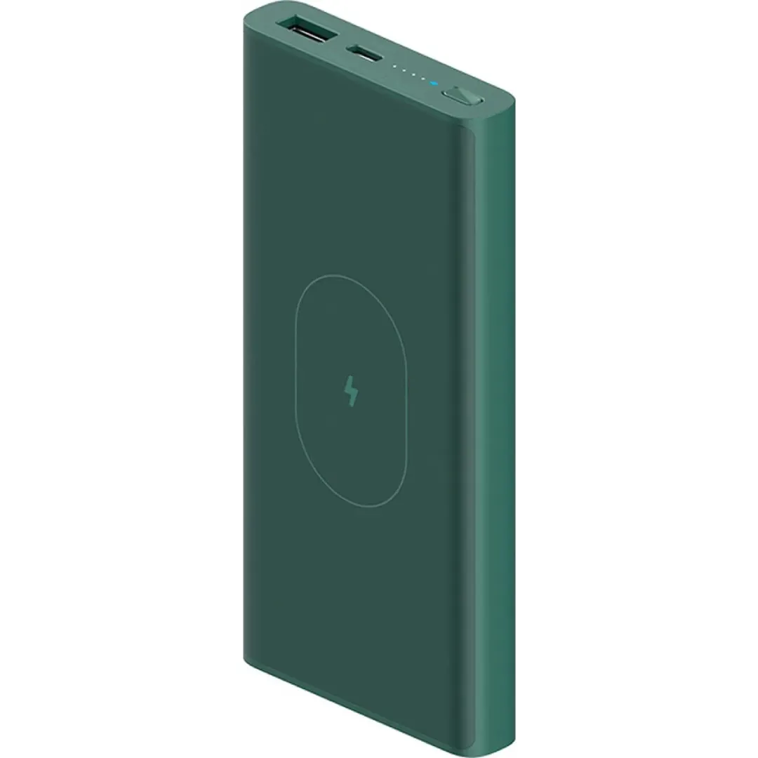 Портативный аккумулятор (Powerbank) Xiaomi ZMI WPB01, 10000mAh, 1xUSB, 3A, Type-C, QI, зеленый (ZMKWPB01CNGR)