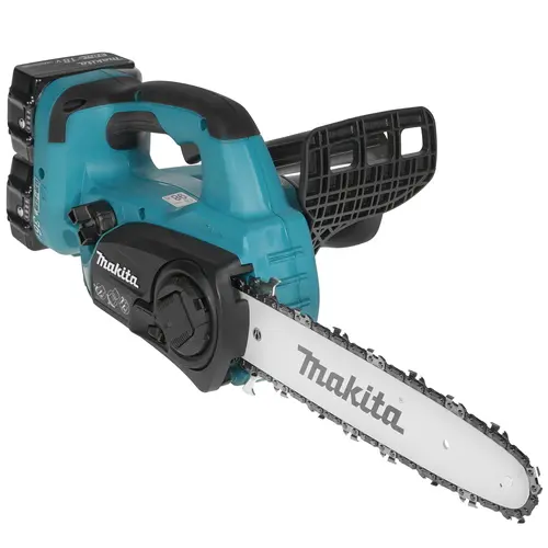 Пила цепная Makita DUC302RF2 LXT, щеточный, шина 30 см, шаг 3/8 дюйма, аккумуляторная, 36 В, 3 А·ч, Li-Ion, 4.1 кг, 2 АКБ+ЗУ (DUC302RF2 LXT) в Москвe