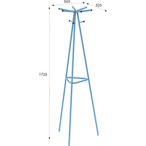 Вешалка напольная Мебелик Галилео 217 голубой (П0005265) в Москвe