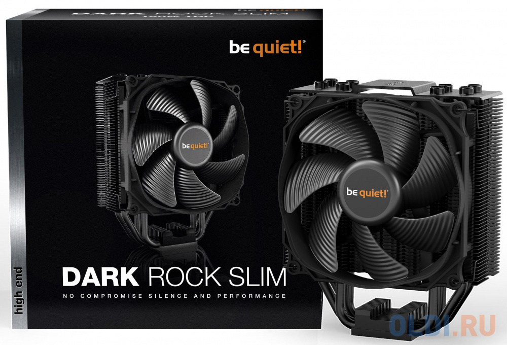 Кулер be quiet! DARK ROCK SLIM / LGA115#,1366,2011,2066,AM2,AM3,AM4,FM1,FM2 / 1x120mm PWM / 180W TDP / BK024 / RTL