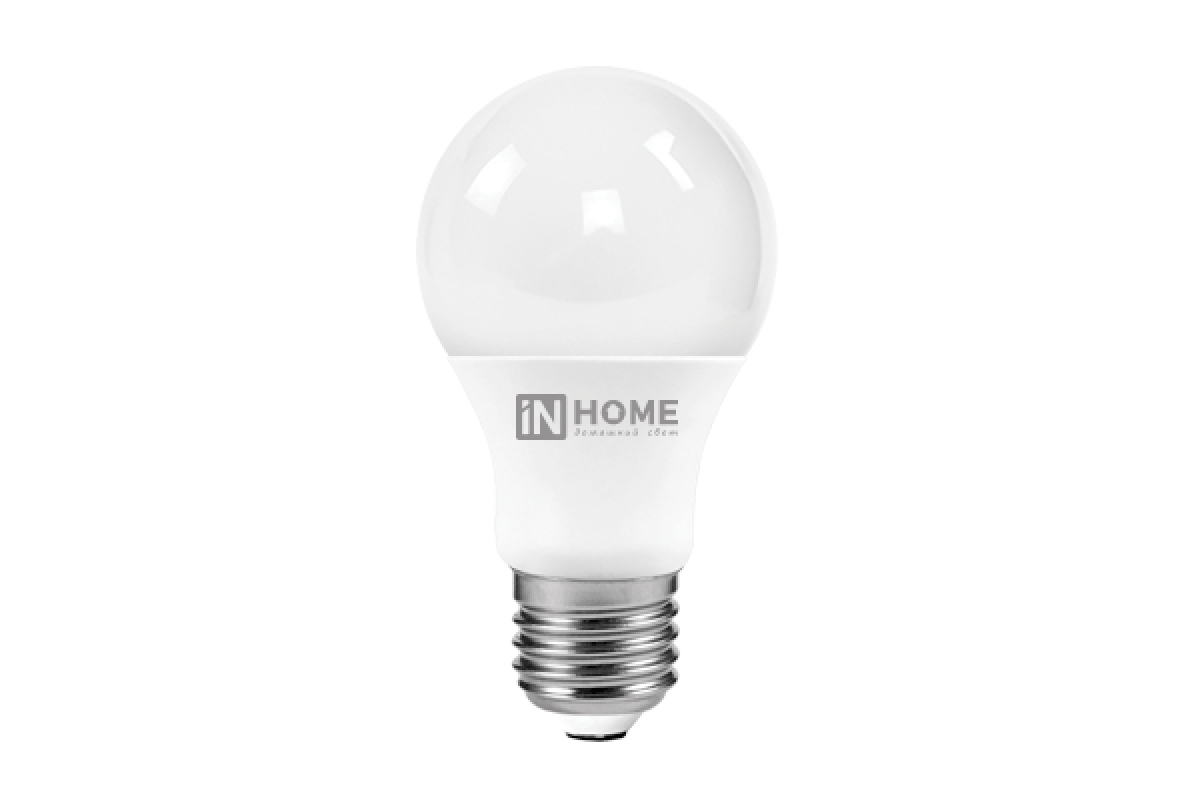 Лампа светодиодная E27 груша/A65, 25Вт, 6500K / холодный свет, 2250лм, IN HOME VC (4690612024103)