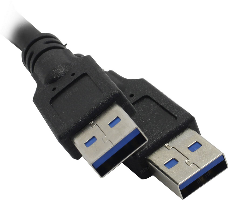 Кабель USB 3.0(Am)-USB 3.0(Am) 1 м, черный Black Pack (574426)