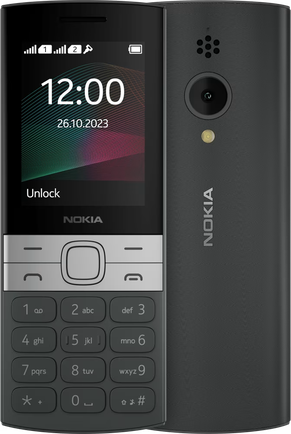 Мобильный телефон Nokia 150 TA-1582, 2.4" 320x240 TFT, 1xCam, 2-Sim, 1450 мА·ч, micro-USB, черный (286838563)