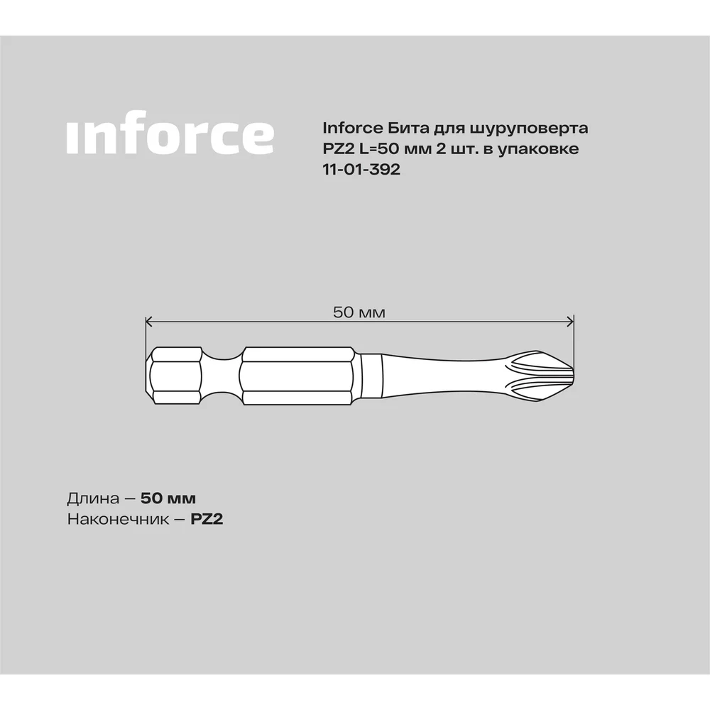 Бита для шуруповерта Inforce