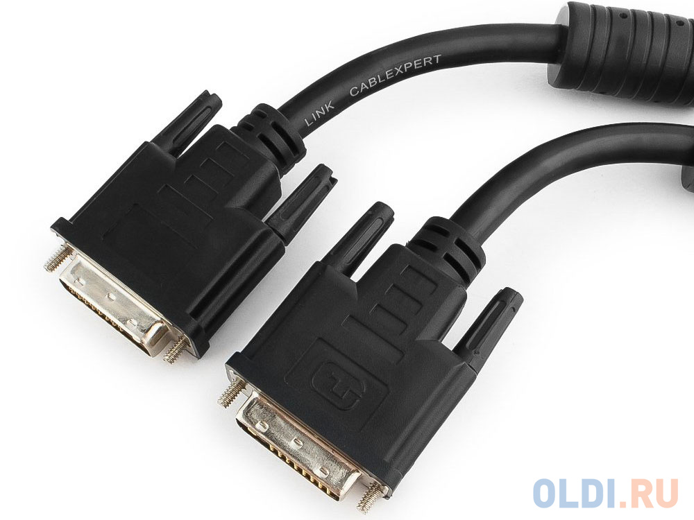 Кабель DVI-DVI 1.8м Single Link Gembird экранированный ферритовые кольца пакет CC-DVI-BK-6