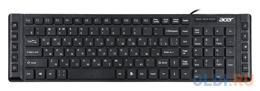 Клавиатура проводная Acer OKW010 USB черный