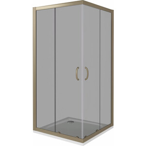 Душевой уголок Good Door Jazz CR 80x80 тонированный, бронза (CR-80-B-BR)