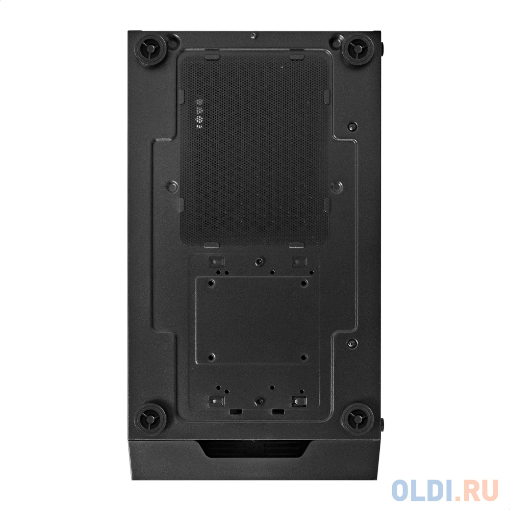 Корпус Miditower ExeGate EVO-5001A-450NPX (ATX, БП 450NPX с вент. 12 см, 2*USB+1*USB3.0+HD Audio, черный, 3 вент.12см с RGB подсветкой, боковая панель