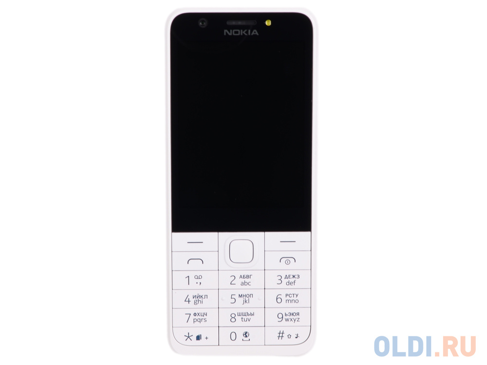 Мобильный телефон Nokia 230 Dual Sim White Silver , 2.8'' 320x240, 16MB RAM, 16MB, up to 32GB flash, 2Mpix, 2 Sim, 2G, BT, 1200mAh, 92g, 124 в Москвe