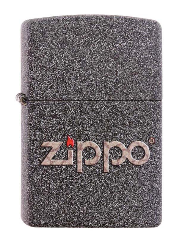 Зажигалка Zippo латунь с покрытием Iron Stone (211 SNAKESKIN ZIPPO LOGO) в Москвe