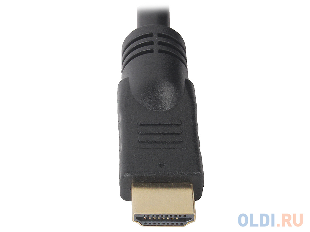 Кабель HDMI Gembird/Cablexpert, 15м, v1.4, 19M/19M, черный, позол.разъемы, экран, пакет  CC-HDMI4-15M