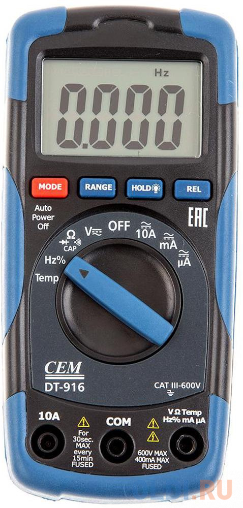 Мультиметр CEM DT-916  600В 10А