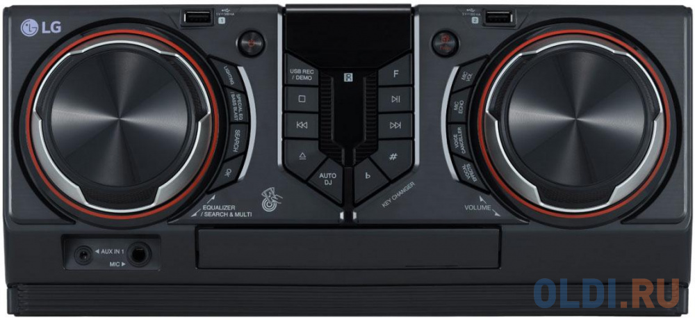Минисистема LG CL65DK черный 950Вт/CD/CDRW/FM/USB/BT (в комплекте: диск 2000 песен)