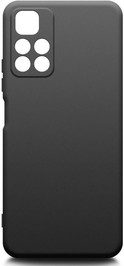 Чехол-накладка BoraSCO для смартфона Xiaomi Poco M4 Pro, силикон, черный (70106)