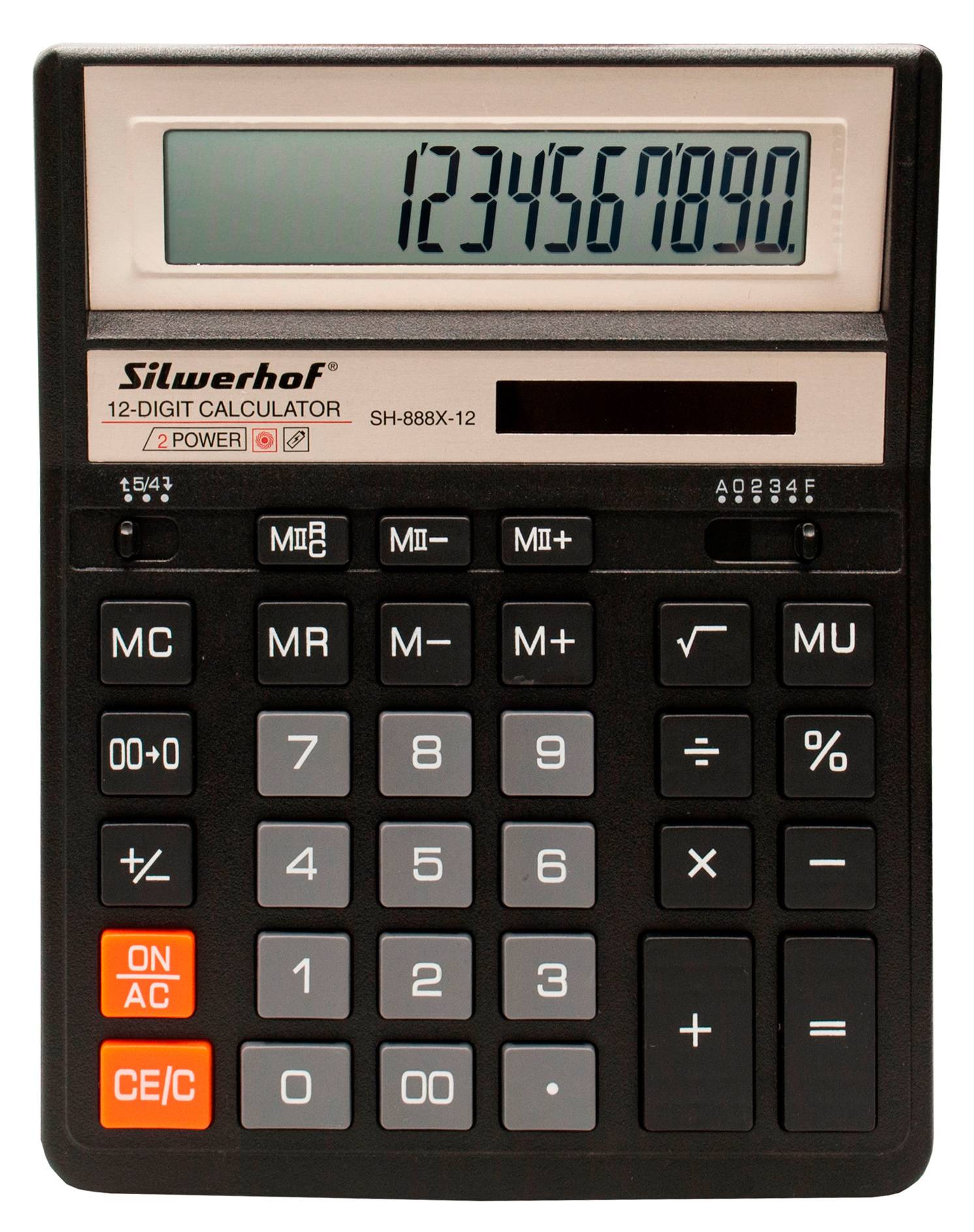 Калькулятор настольный Silwerhof SH-888X-12 черный