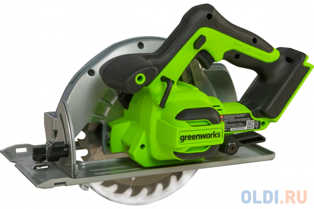 Greenworks GD24CS 24В Пила циркулярная (без аккум.бат и зарядн.уст-ва) [1500907] в Москвe