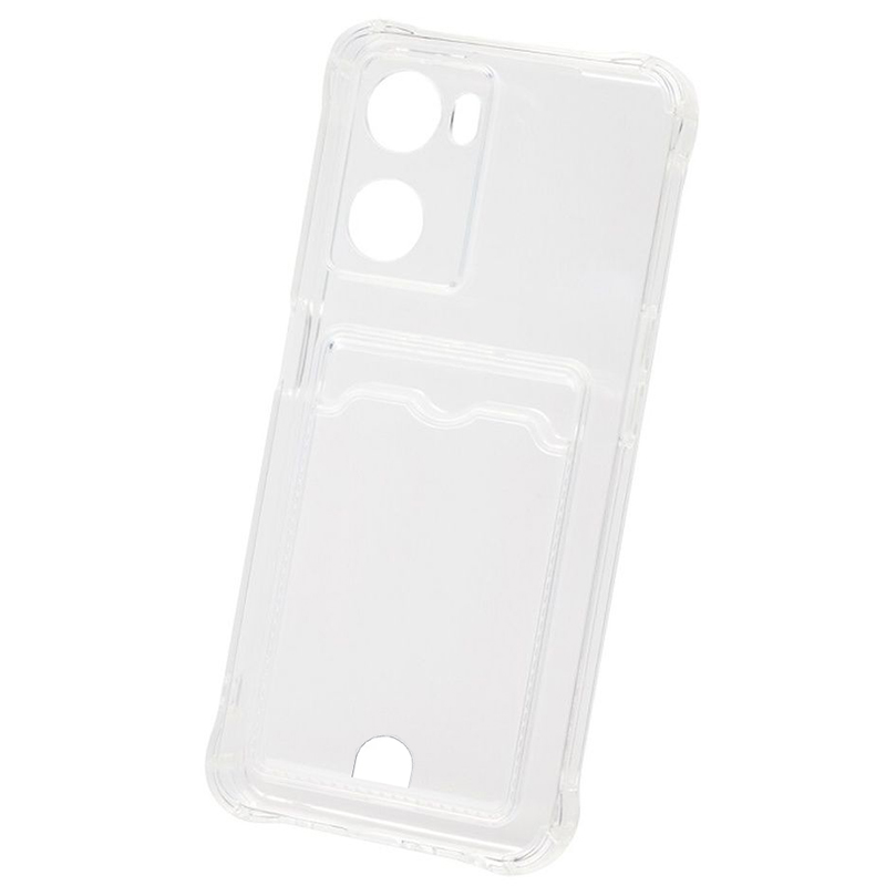 Чехол Zibelino для Oppo A57s 4G Silicone Card Holder защита камеры Transparent ZSCH-OP-A57S-CAM-TRN