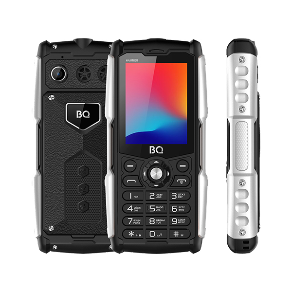 Мобильный телефон BQ 2449 Hammer 2.4", 320x240 TN, 32.8Mb RAM, 32.8Mb, BT 1xCam, 2-Sim, 4000mAh, micro-USB, черный