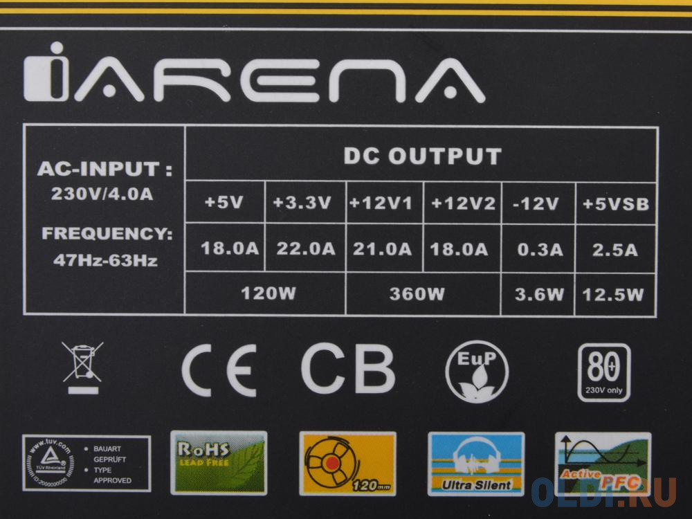 Блок питания Chieftec GPA-450S8 450 Вт в Москвe