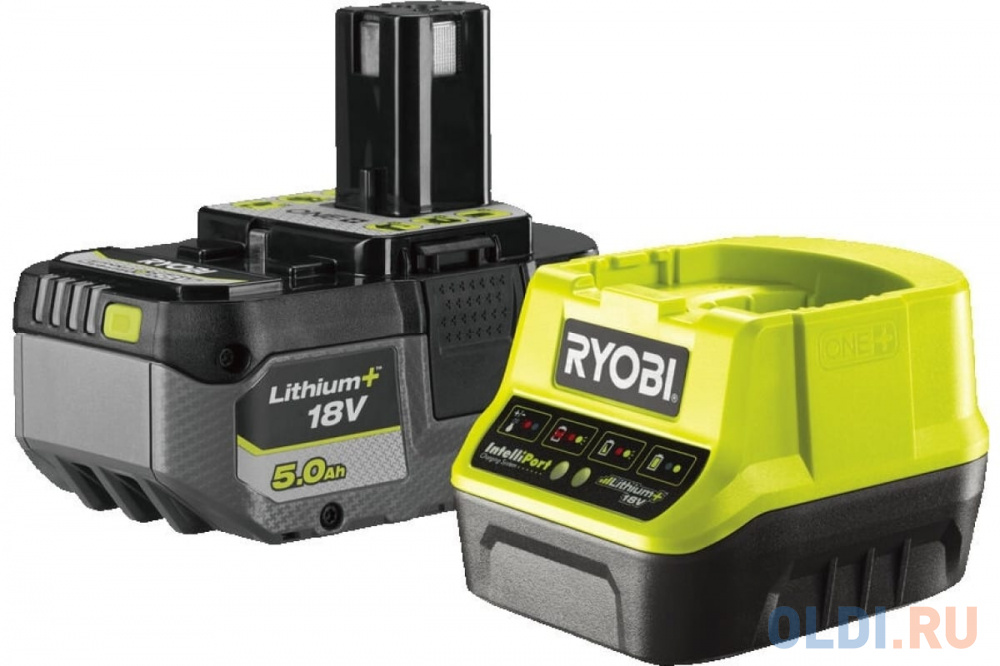 Ryobi ONE+ аккумулятор 5.0Aч + зарядное устройство RC18120, RC18120-150 5133003366