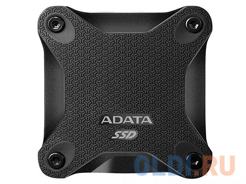 Внешний жесткий диск 256Gb SSD Adata SD600 Series Black (USB3.1, 440/430Mbs, 3D TLC, 80х15х80mm, 90g)