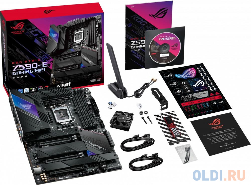 Материнская плата ASUS ROG STRIX Z590-E GAMING WIFI Socket 1200 Z590 4xDDR4 3xPCI-E 16x 6 ATX Retail